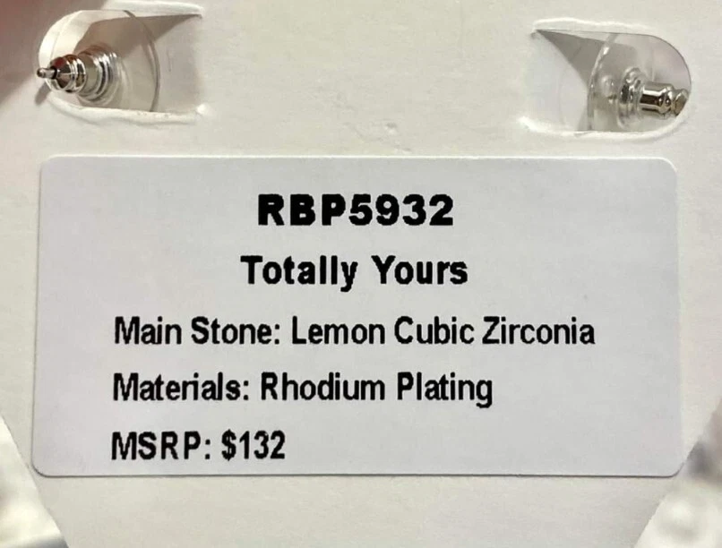 Pendientes Bomb Party Totally Yours Lemon circonita cúbica RBP5932 Foto 2 de 2