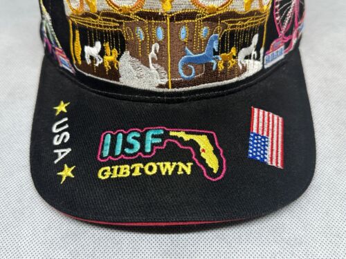 Sombrero bordado negro IISF Gittown Showmen's Club para hombre 2003 diversiones EE. UU. - Imagen 2 de 15
