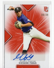 2021 Leaf Perfect Game National Showcase Giovanni Febus Auto Orange 30/30 BA-GF1
