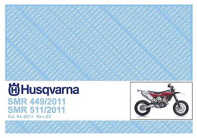 #ad #ad Husqvarna Parts Manual Book 2011 SMR 449 amp; SMR 511 $19.50