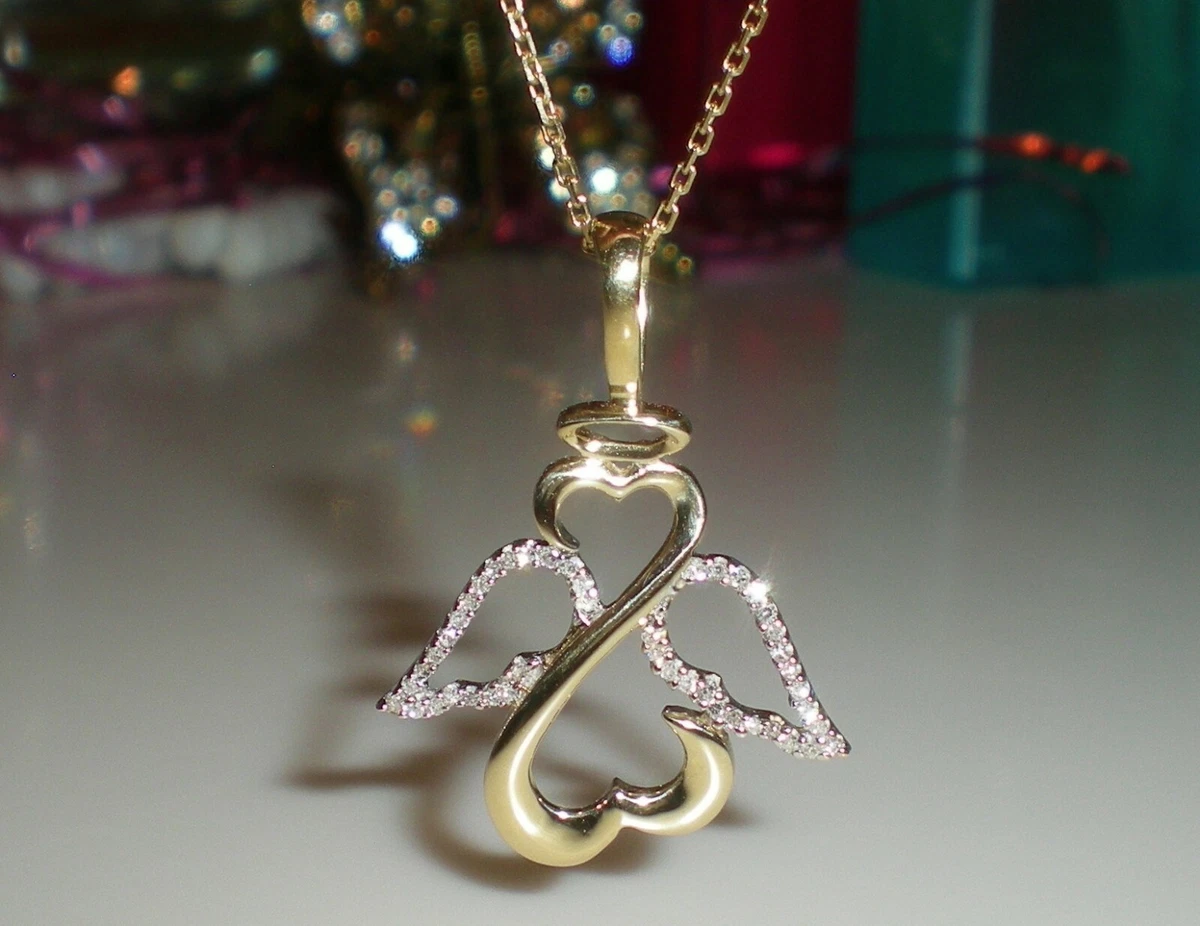 Jane seymour open heart angel best sale necklace