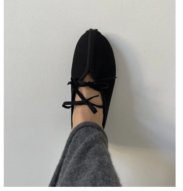 Cecilie Bahnsen Slim Bow Details Ballerina Flat Black Eu 38 Cecilie Bahnsen Slim Bow Details Ballerina Flat Black Eu 38