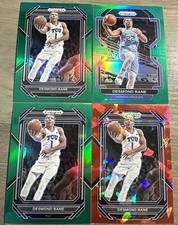 DESMOND BANE LOT X4 CARDS W/ 3 Green Wave & 1 Red Cracked Ice PRIZM SP GRIZZLIES