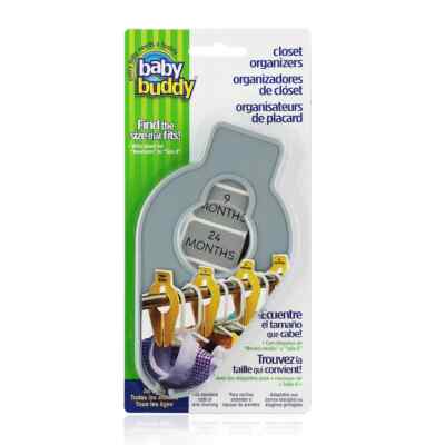 baby buddy INFANT-8YRS BOY GIRL TODDLER CLOSET CLOTHES SIZE ORGANIZER LABELS NIP