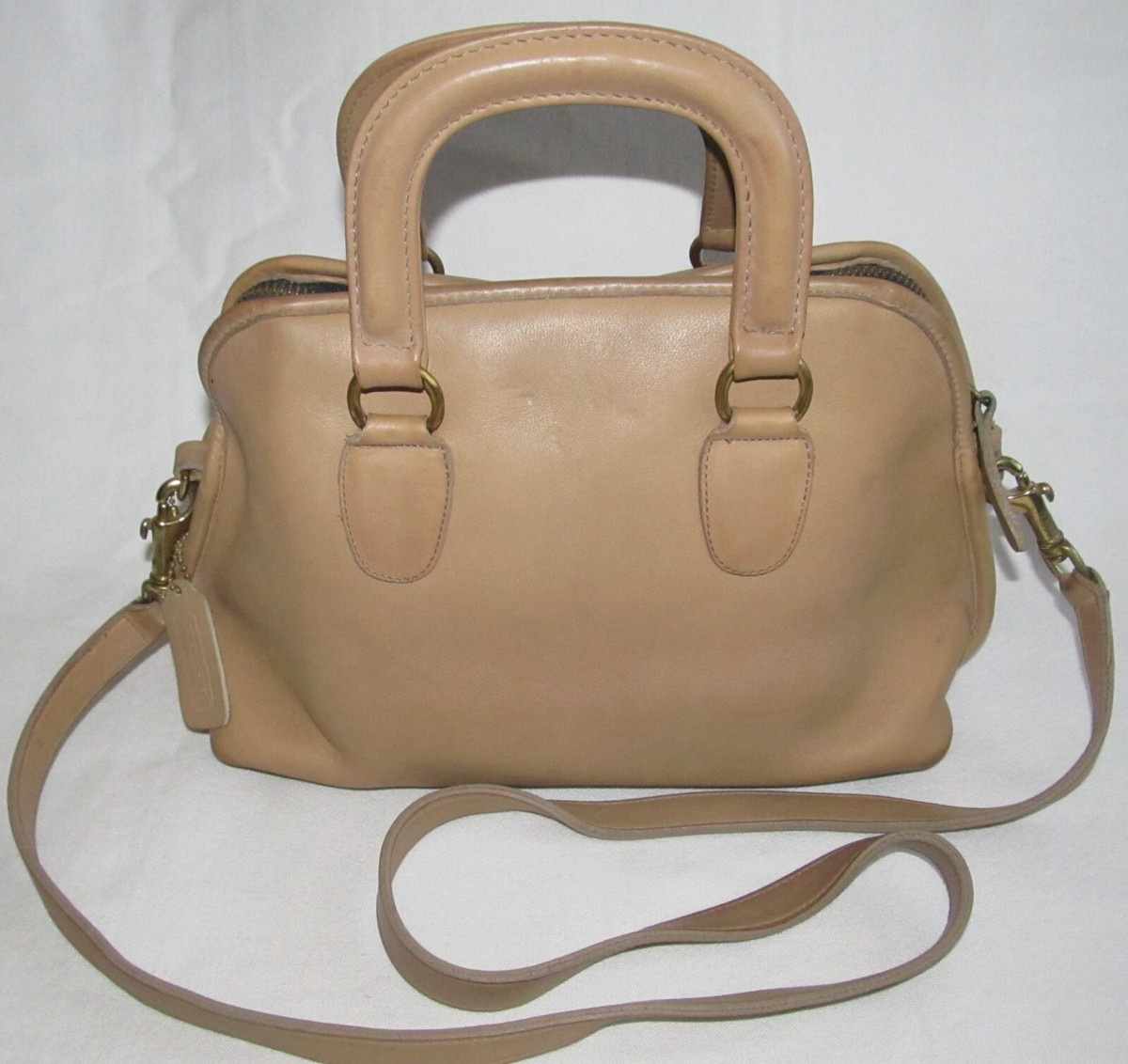 Coach Vintage Baxter Doctor Camel Top Handle Shoulder Bag Satchel