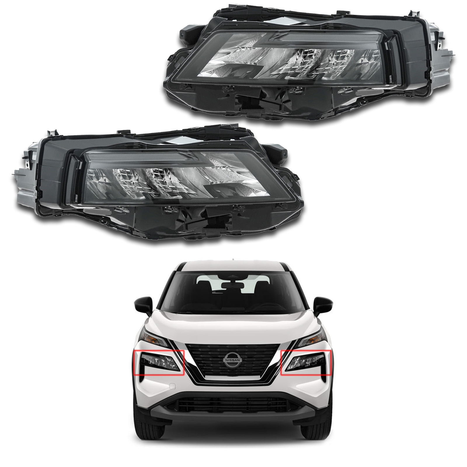 For 2021 2022 2023 Nissan Rogue Headlight Assembly Driver Passenger Left Right eBay