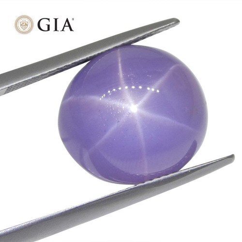26.92ct Oval Double Cabochon Violetish Blue to Purple Star Sapphire GIA Certifie - Picture 5 of 17