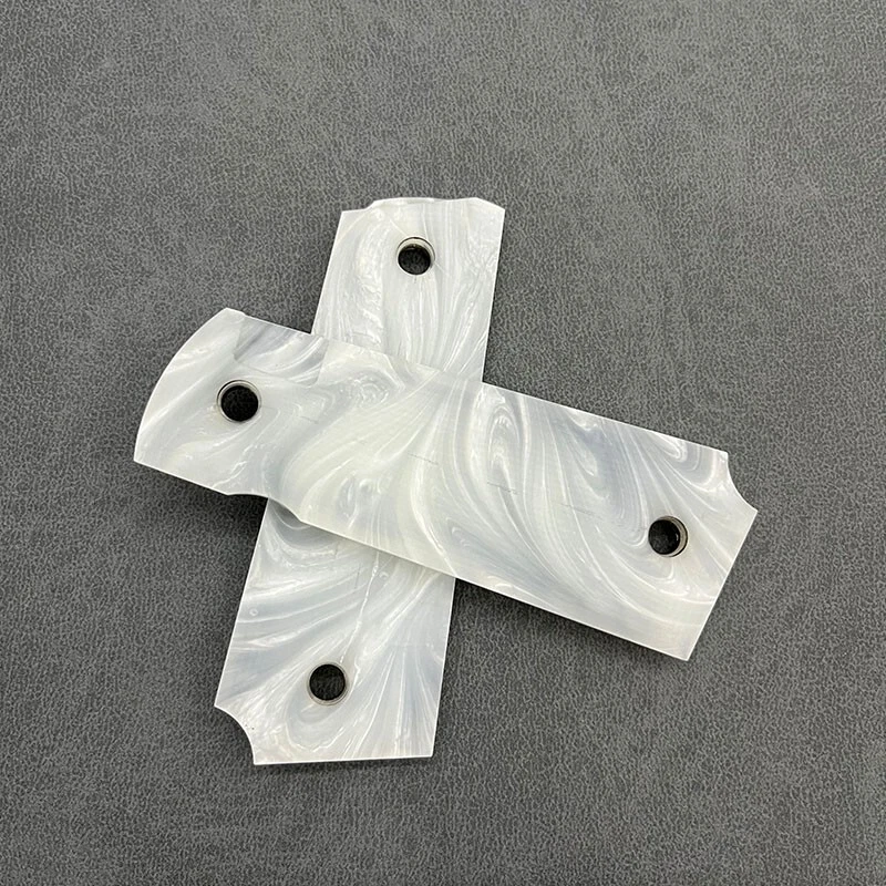 1911 Grips Ambi Cut Custom Gun Grips 1911 Full Size Grips Engraved Kimber Logo - Image 3 of 4