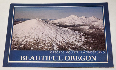 Cascade Mountain Wonderland Beautiful Oregon Plastichrome postcard Unposted