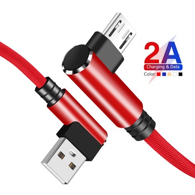 3/5/6/10ft Typ C/Mikro USB Daten Sync Schnellladekabel Android iPhone Huawei Rot