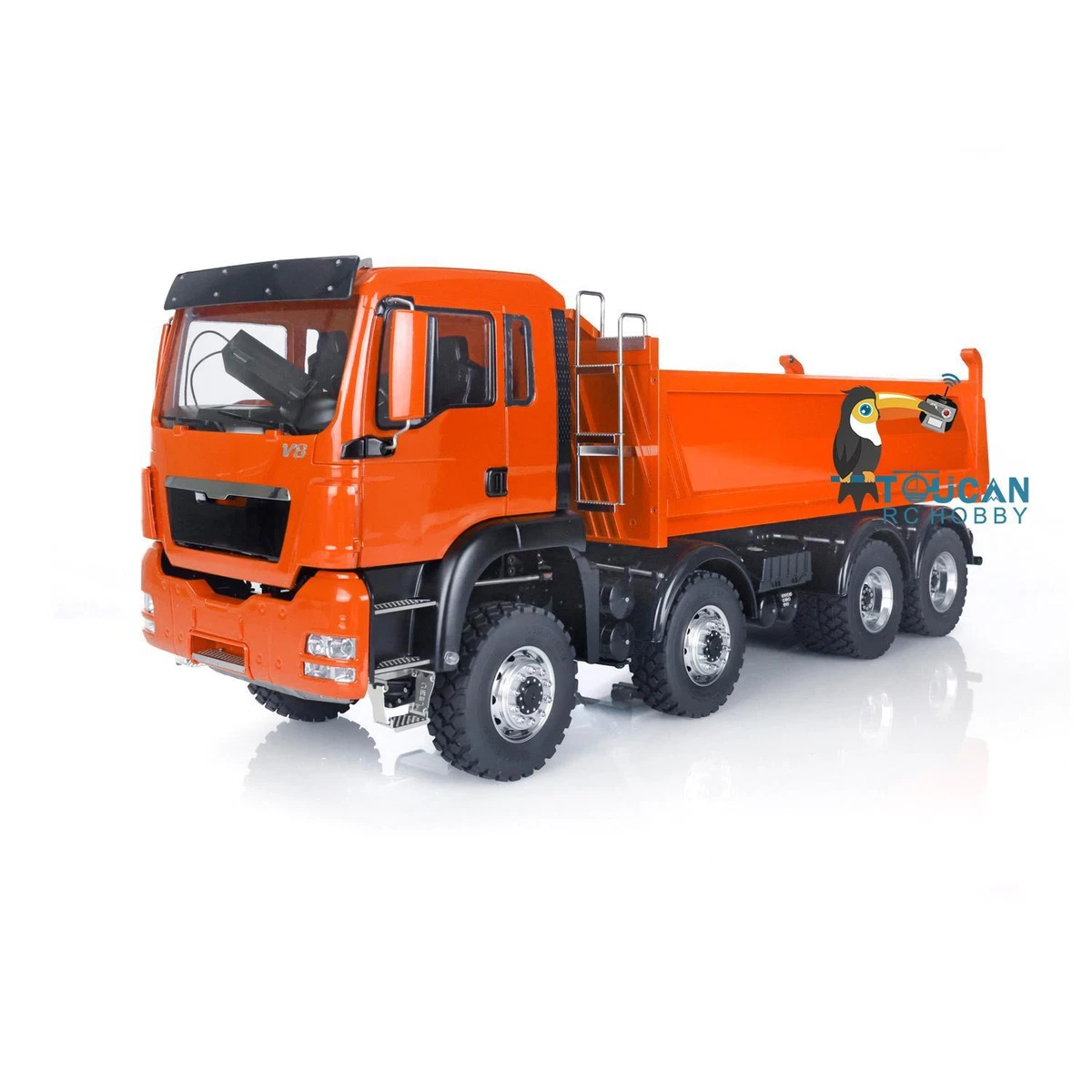 LESU MAN 8x8 RC Dumper Truck Hydraulic Bucket Model Motor ESC
