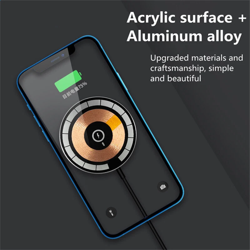 Cargador inalámbrico Mag Safe cargador rápido magnético para iPhone 17 ProMax 16 15 14 13 Foto 4 de 4