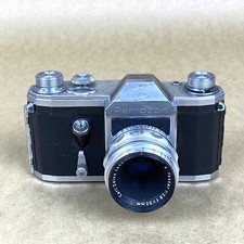 Pentacon 35mm SLR Film Camera W/ Tessar 50mm 2.8 - FOR PARTS/REPAIR