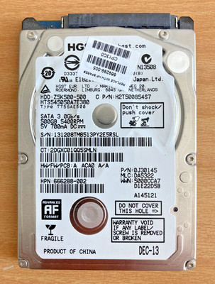 HGST 500 GB SATA 3 Interne Festplatte (Z5K500-500)