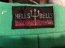 Vintage Hells Bells By Primo Bell Bottom Green Slacks Retro Hippie Flare Pants