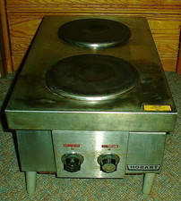 Hobart CH22 Commercial Electric Two Burner Hotplate Stove Range Restaurant CH 22