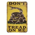 New Tin Sign Metal Poster Don't Tread on Me Gun Rights Shop Garage Man Cave 8x12