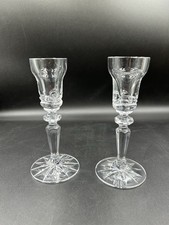 Waterford Marquis 6” Crystal Candlestick Holders 2 Pc Faceted Stem 
