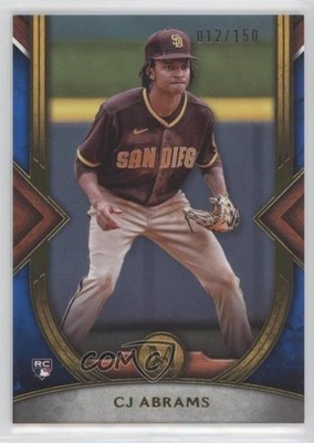 2022 Topps Museum Collection Sapphire 12/150 CJ Abrams #47 Rookie RC 7c5