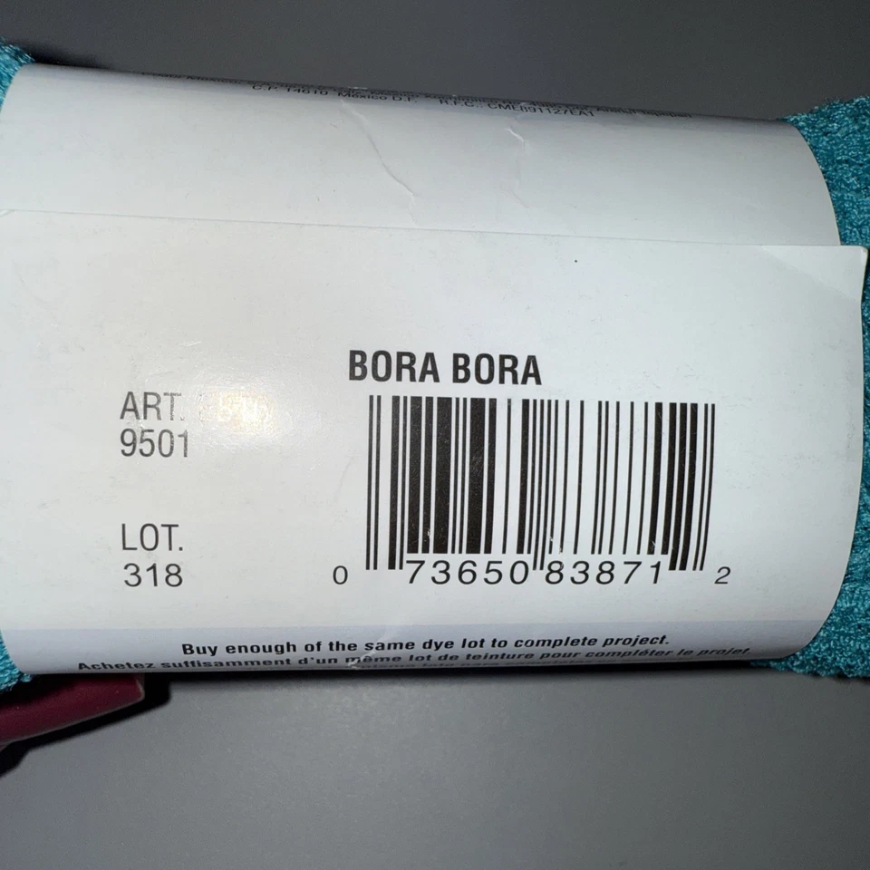 NEW Red Heart Boutique Sassy Lace 27 yards (Turquoise) Bora Bora Lot 318 - Image 4 of 4