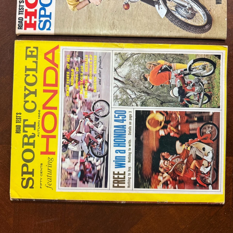 Lot of 2 Vintage Road Test’s Quarterly Honda Sport Cycle Magazines 1960s Motorcy - Image 3 of 4