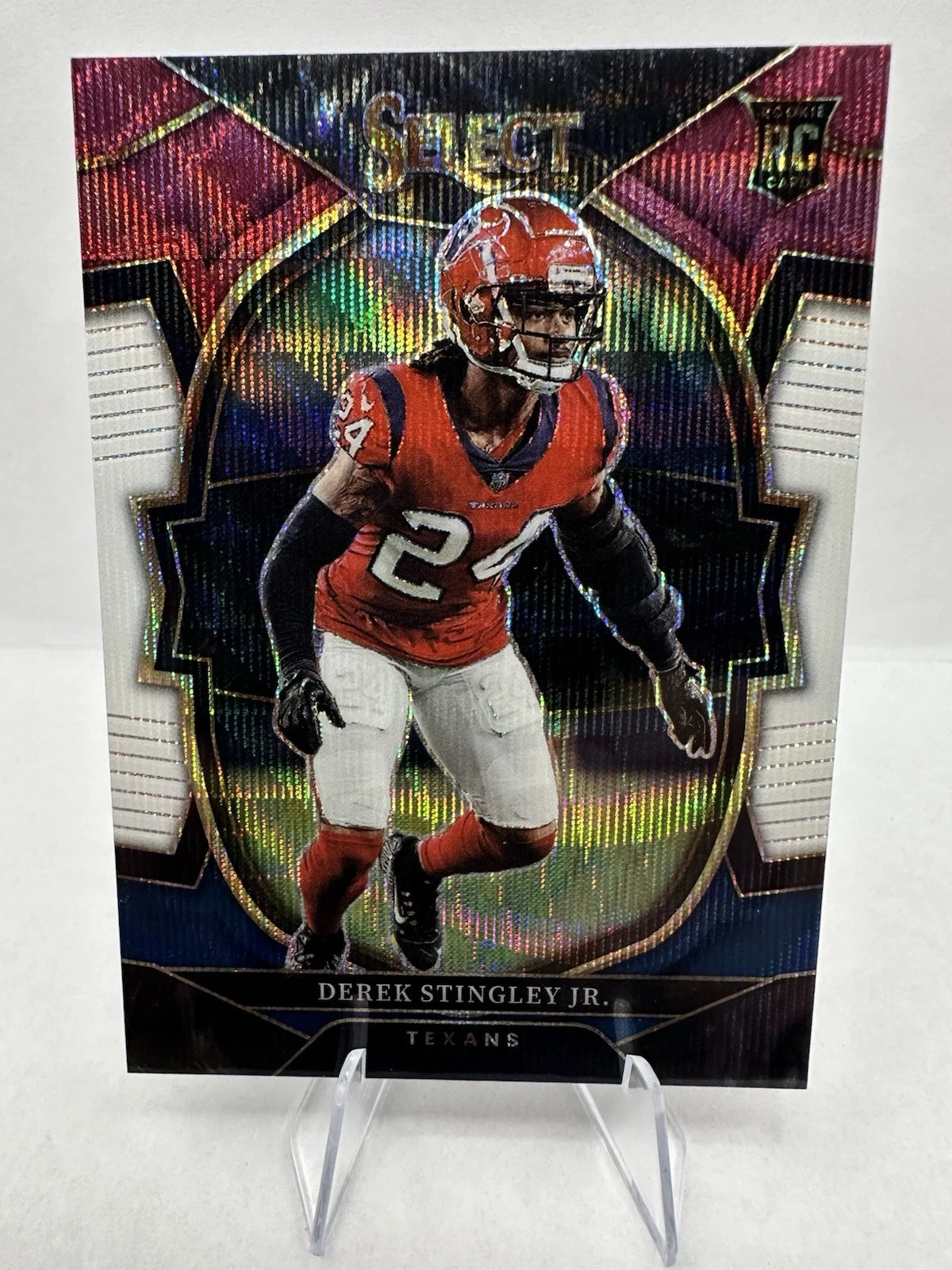 2022 Panini Select-Concourse Derek Stingley Jr. #48 Tri-Color Prizm 66/249 (RC)