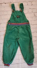 Vintage Osh Kosh b’Gosh Green Corduroy  Overalls 4T Vestbak