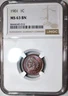 NGC MS-63 BN 1901 Indian Head Cent, Attractively Toned w/ Hints of Original Red.