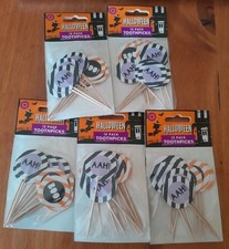 5 x 12 Pack Halloween Toothpick Cake Toppers (Total 60)