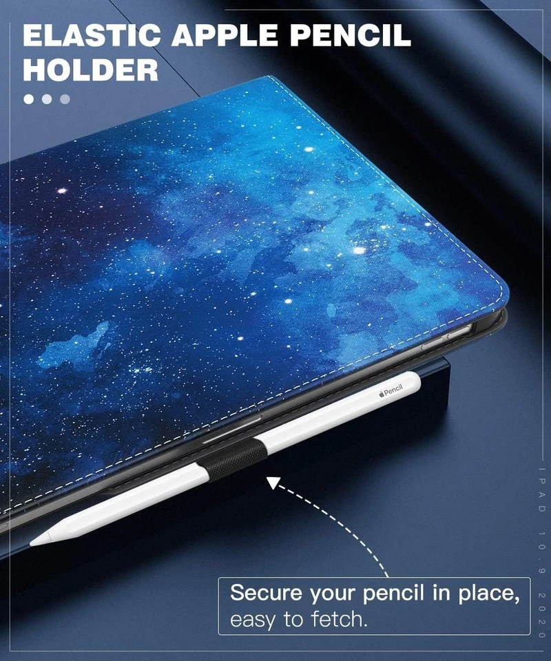 90 Degree Rotating Stand Leather Protective Cover For iPad Air 4th Gen Case 2020 - Image 3 of 4