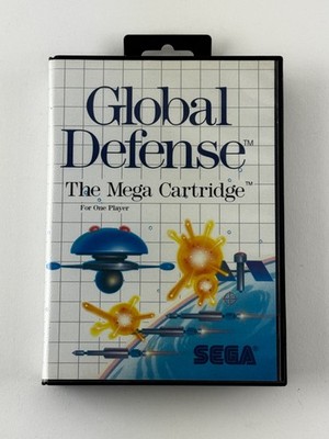 Global Defense (Sega Master System, 1987) Complete With Manual & Insert
