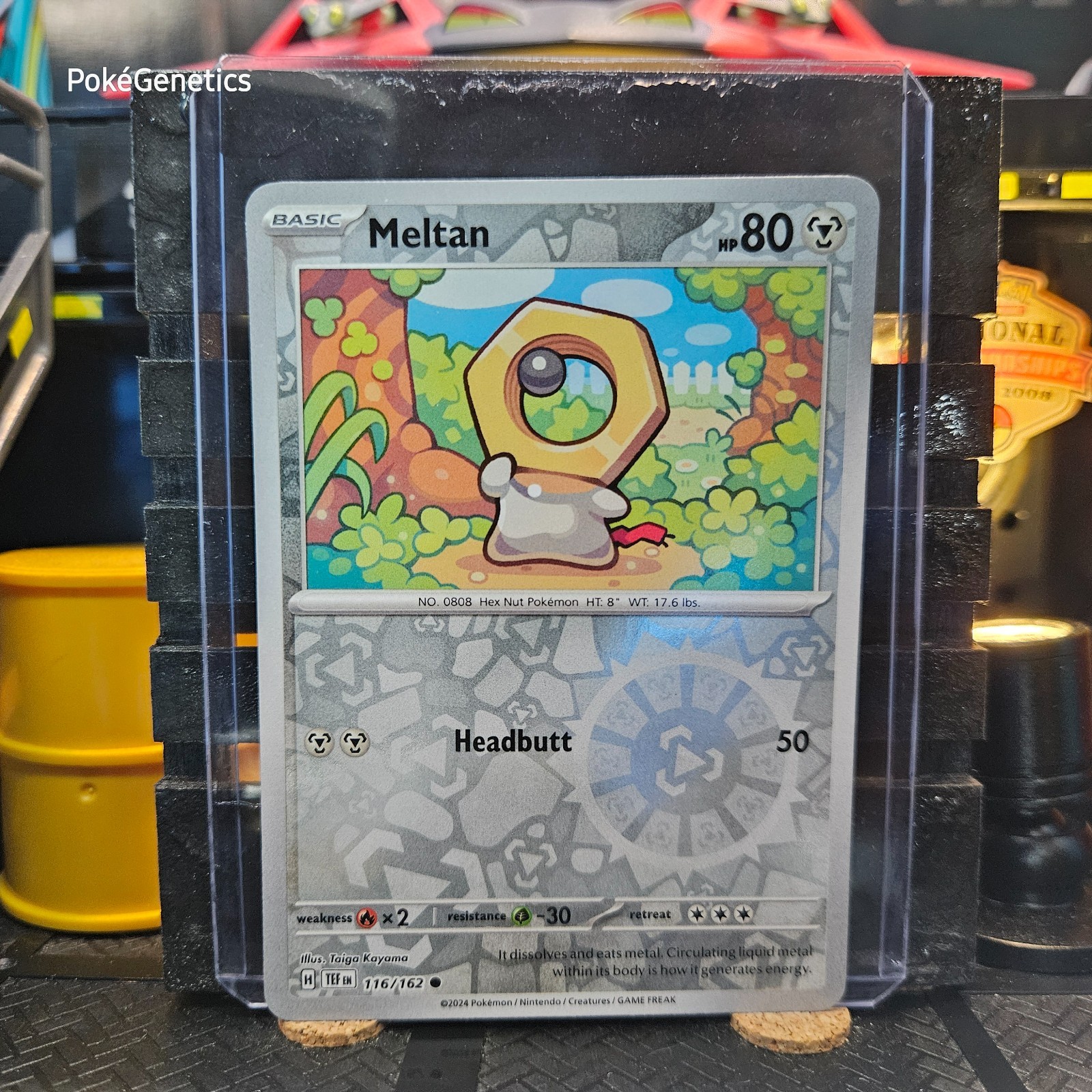 Meltan Temporal Forces Reverse Holo Pokémon TCG 116/162 Scarlet & Violet Common