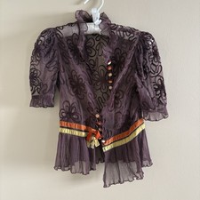 Vintage 1930s 1940s Net Blouse Mint Condition, Size Small