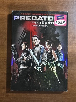 Predators (DVD, 2010, With Slipcover) Adrien Brody Blockbuster Sticker 