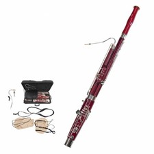 C Bassoon Silver-Plated Keys Maple Bassoon Shiny Finish for Performance