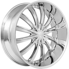 4 Wheels 22 B19 22x9 6x1276x139.7 Chrome 30et 78.1cb Bw19-22937c