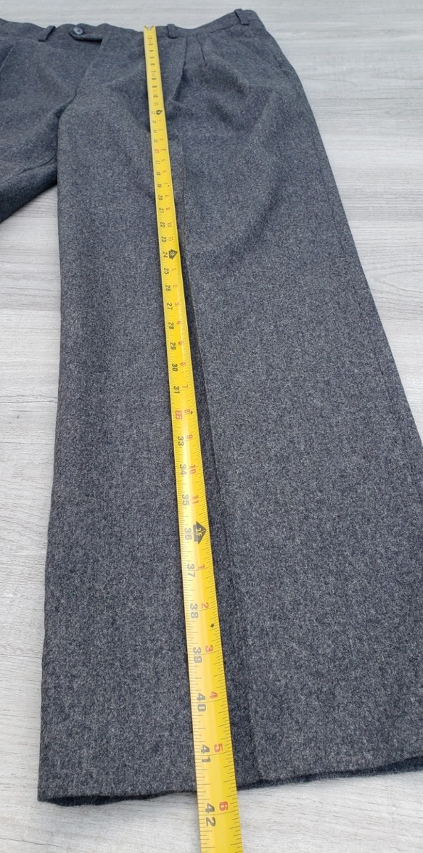 J.B. Britches Nordstrom Wool Cashmere Pleated Dress Pants Gray Mens USA 34x30 View 5