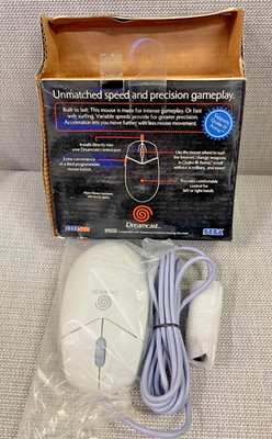 Sega Dreamcast Mouse HKT-4200 MK-50173 Open Box Unused! No Manual! No Reg. card.