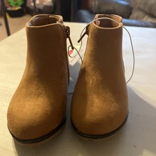 Toddler Penelope Zipper Boots - Cat & Jack™ Cognac 5T