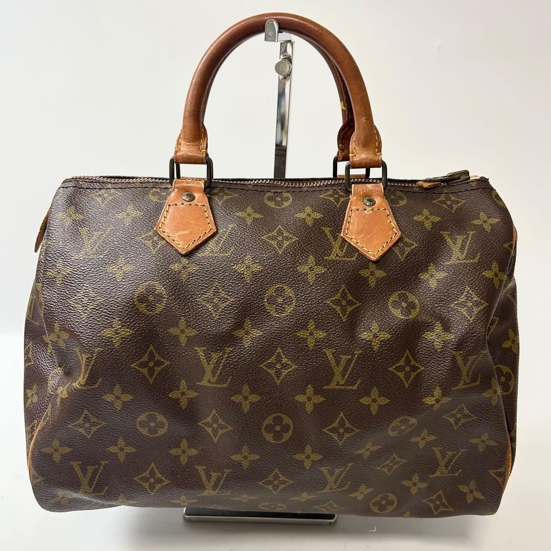 Louis Vuitton Monogram Speedy 30 Mini Boston Handbag Authentic thumbnail 2