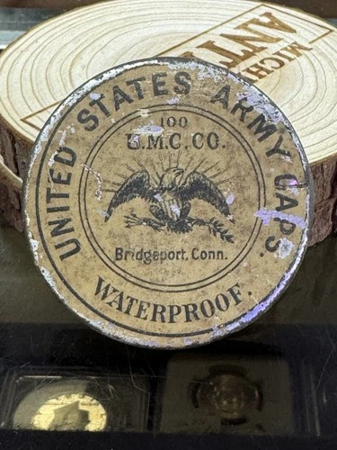 WAR MUSKET CAP TIN… UMC CO. RARER/ NICE…