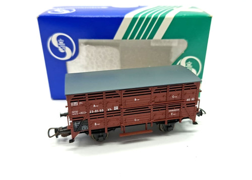 Sachsenmodelle 1:87 H0 76127 Viehverschlagwagen VH der DR 23-01-50   in OVP | Zustand: Gebraucht