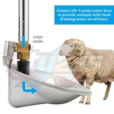 Goat Sheep Automatic Water Bowl Auto Refill Farm Water Trough for Livestock Use