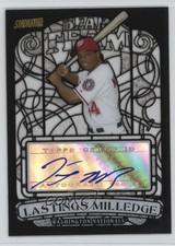 2008 Stadium Club Beam Team Black & White 12/99 Lastings Milledge Auto 0ba6