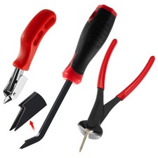 3 Pcs Upholstery Staple Remover Tools Set Including End Cutting Plier, Staple...