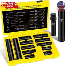 12PCS Spline Lug Nut Socket Set, Master Lug Nut Key Set of 5, 6, 7, 12 Spline
