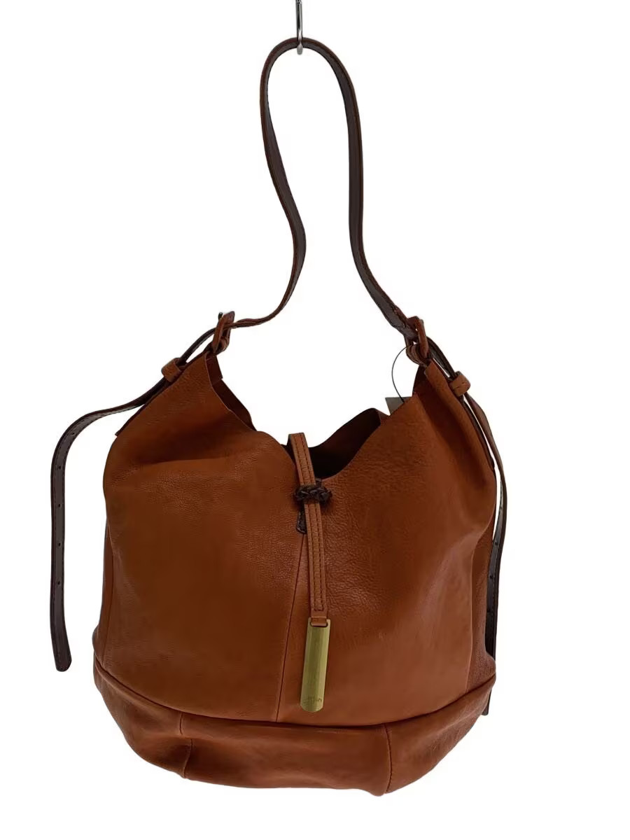 GENTEN One-Shoulder Bag Leather BRW Plain