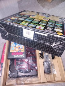 Sega Genesis Model 1 Console Sonic The Hedgehog Variant With Inserts And Extras.