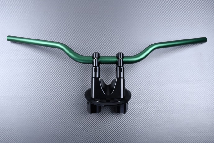 Pontets riser et guidon vert pour TMAX 560 améliorant le confort