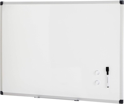 Magnetic Dry Erase Whiteboard, 36''W X 24''H, Aluminum Frame, Silver/White, Easy t